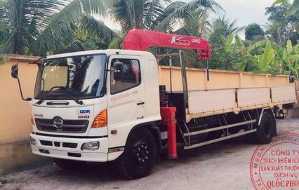 BÁN XE TẢI HINO 8 TẤN THÙNG DÀI GẮN CẨU 504 0